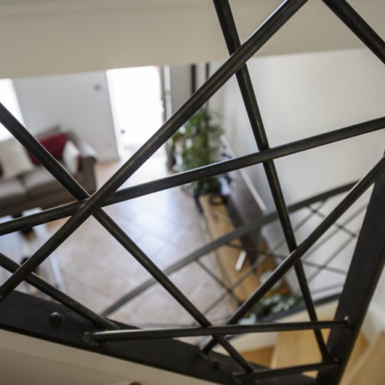 rampe escalier design en acier